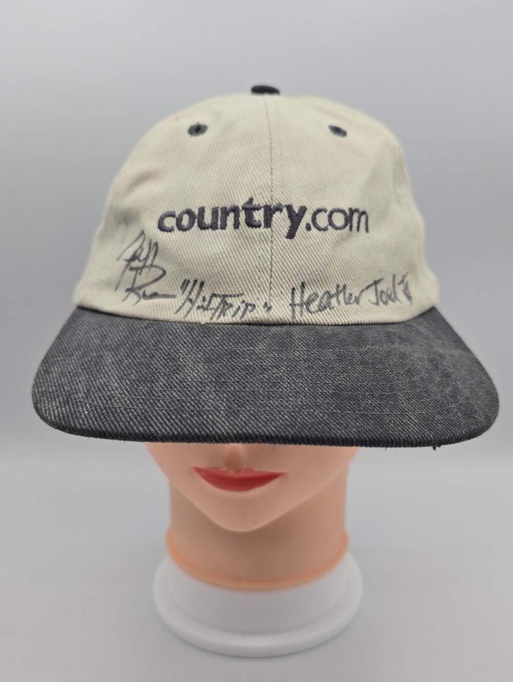 Vintage Headmost CBS Cable Country.com Hit Trip Heather Joel Adj. Strapback Hat
